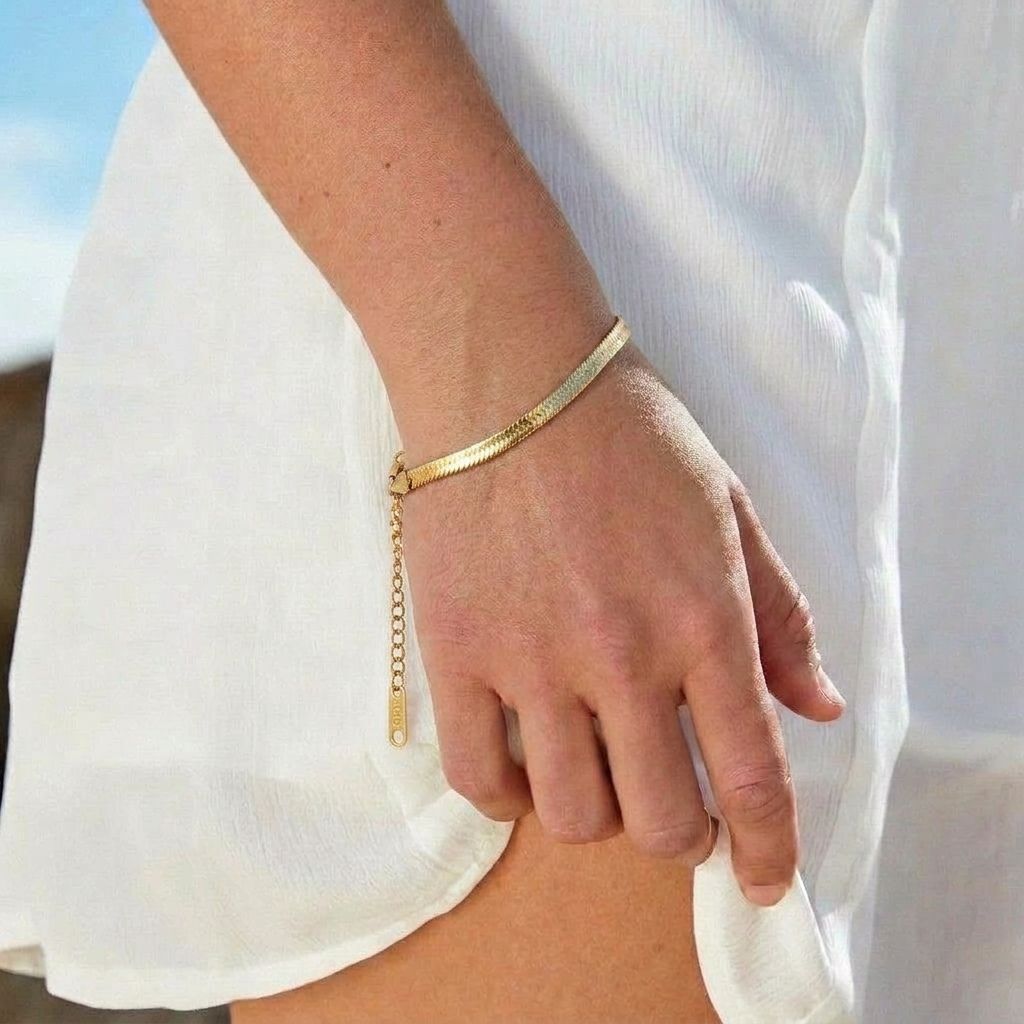 Gold Snake Chain Bracelet