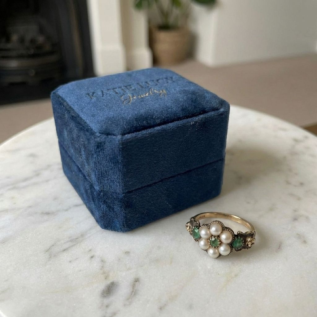 Vintage Pearl Flower Ring