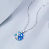 Vintage Ocean Turtle Pendant Necklace