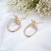 Eliora Twist Hoop Earrings-Lydieannejewelry