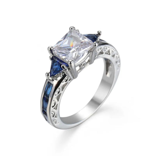 Premium Sparkling Zircon Ring