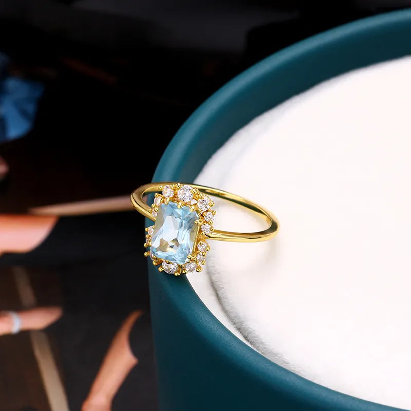 Dazzling Zircon Ring
