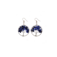 Natural Crystal Wishing Tree Earrings