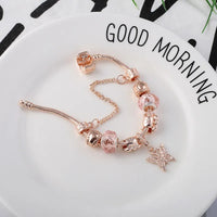Rose Gold Love Geometric  Bracelet