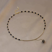Luxury Black Crystal Zircon Ball Pendant