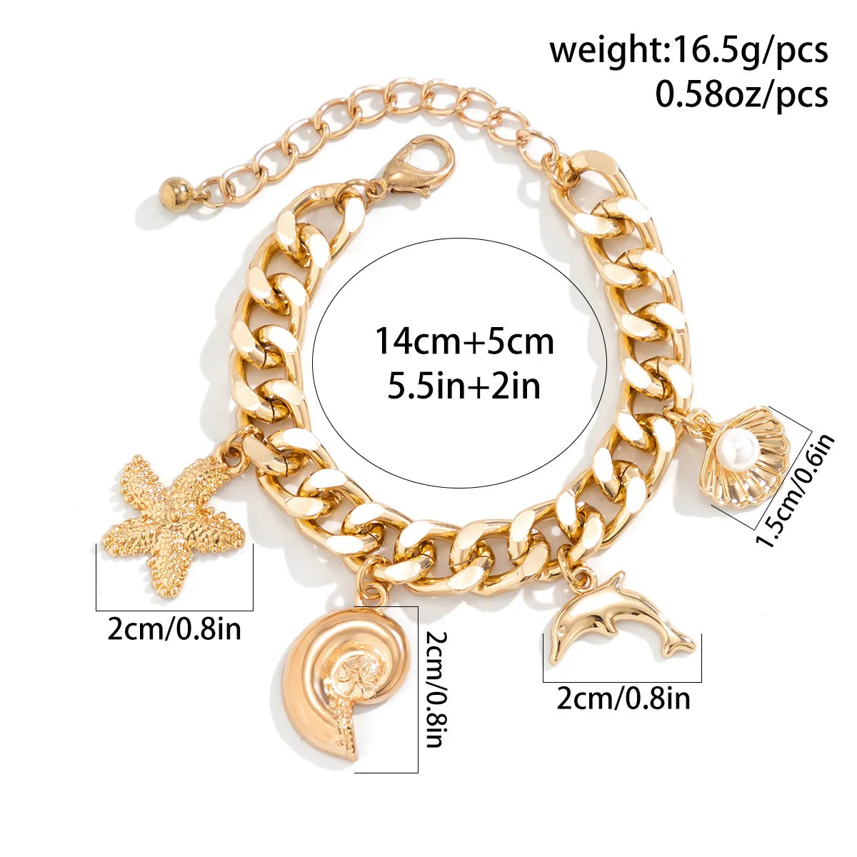 Bohemian Conch & Starfish Jewelry Set