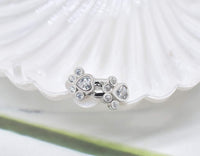 Paw Huggie Hoops with Sparkling Zirconia