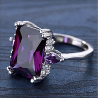 Vintage Violet Silver Ring