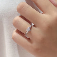 Vintage Sterling Silver Heart Ring