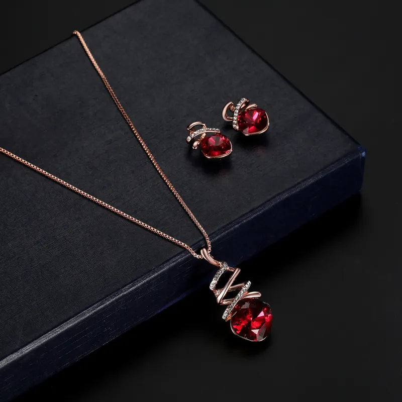 Elegant Bridal Necklace & Earrings Set