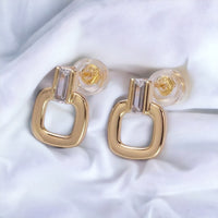 Zita Mini Square Earrings-Lydieannejewelry