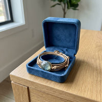 Vintage Leather Stone Bracelet