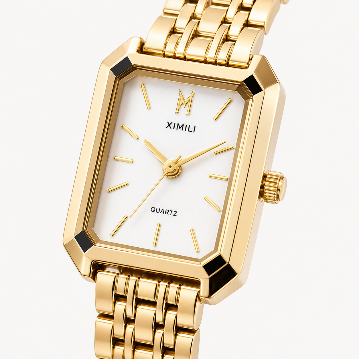 Crystal Women’s Watch with Emerald Dial