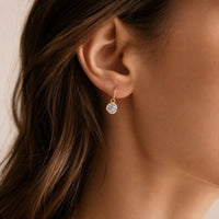Vintage Blue Topaz Earrings