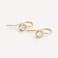 Vintage Blue Topaz Earrings