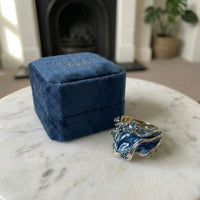 Vintage Golden Ocean Wavy Ring
