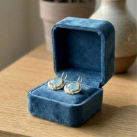 Vintage Light Blue Stone Earrings