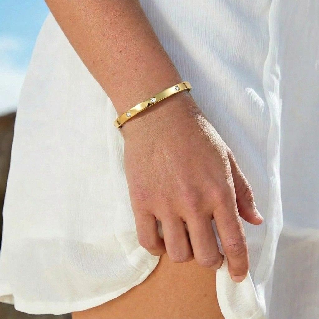 Gold Bangle Bracelet