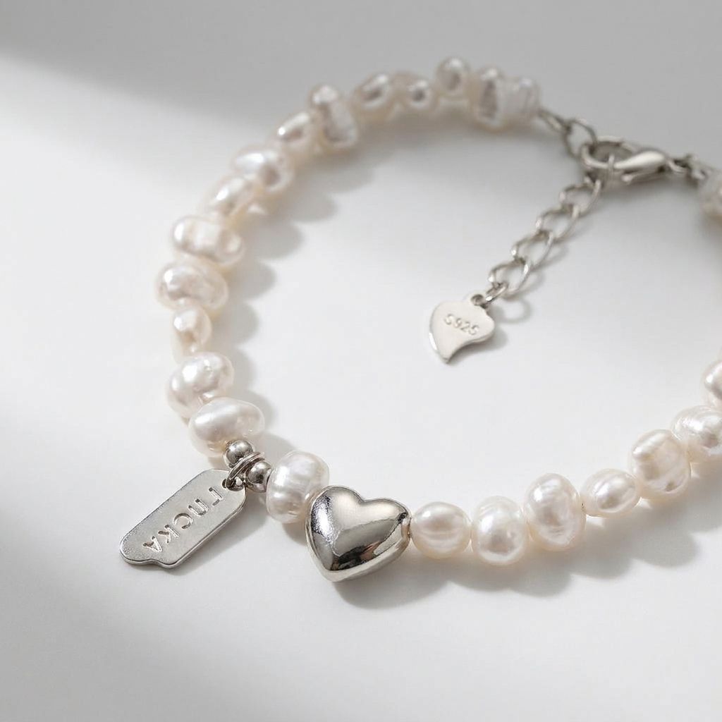 Pearl Heart Bracelet