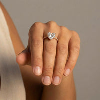 Zircon Heart Ring for Women