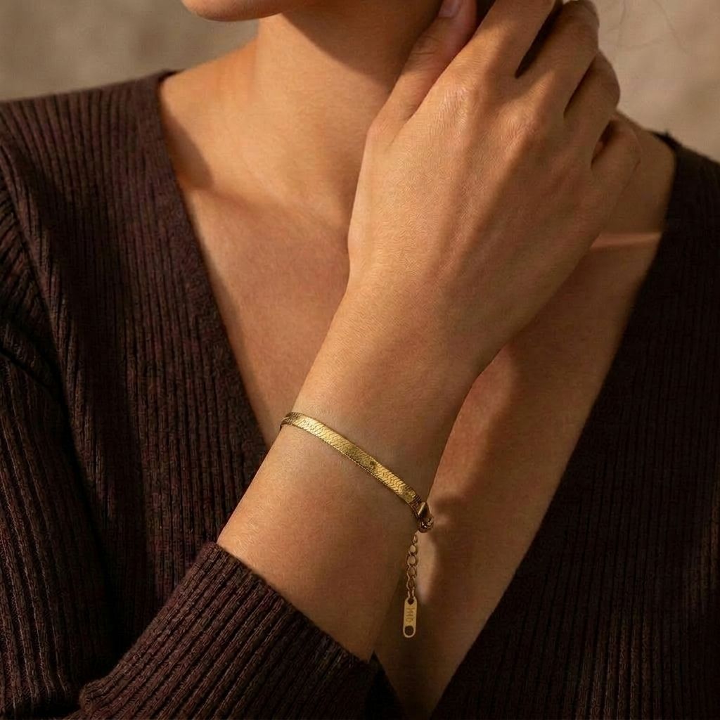 Gold Snake Chain Bracelet