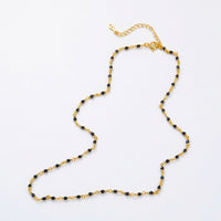 Hand Woven Silver & Black Onyx Necklace