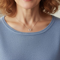 Love Necklace Temperament Double Peach Heart