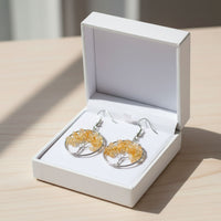 Natural Crystal Wishing Tree Earrings