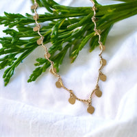 Melita Dangle Heart Choker Necklace-Lydieannejewelry