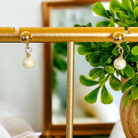 Mini Freshwater Pearl Earrings-Lydieannejewelry