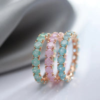 Gold Round Stone Ring