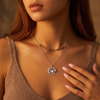 Moonstone Feather Necklace