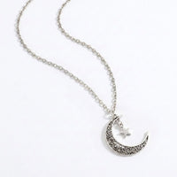 Retro Star & Moon Layered Necklace