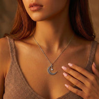 Retro Star & Moon Layered Necklace