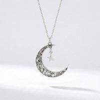 Retro Star & Moon Layered Necklace