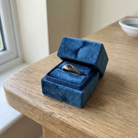 Vintage Inlaid Red Stone Golden Ring