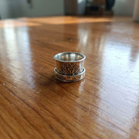 Tree of Life Spinner Meditation Ring