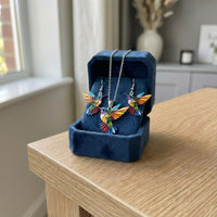 Beautiful Hummingbird Necklace with Bonus Earrings – Limited Time Offer