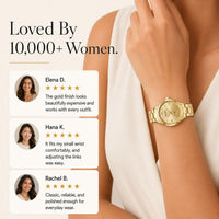 Classic Gold Stainless Steel Watch