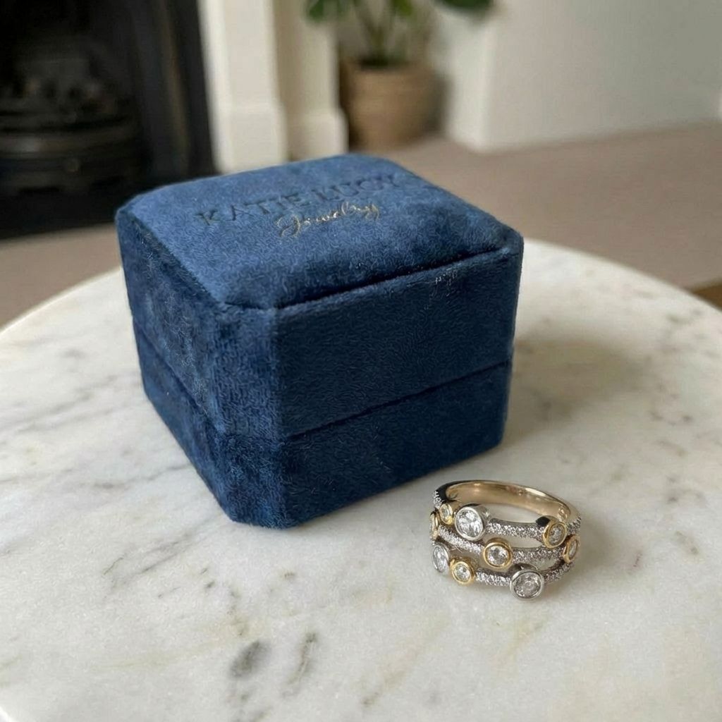 Vintage Bright Gold & Silver Ring