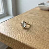 Vintage Aquamarine Glass Ring