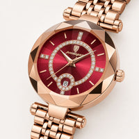 Diamond Accented Dial Two-Tone Quartz Watch