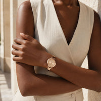 Rose Gold Bangle Watch