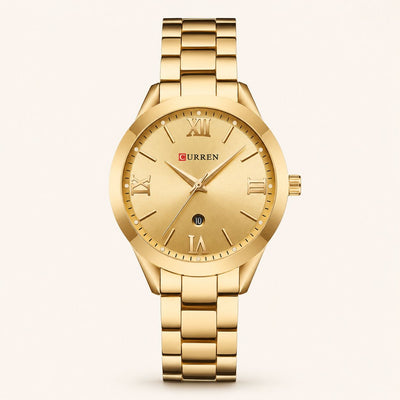 Classic Gold Stainless Steel Watch
