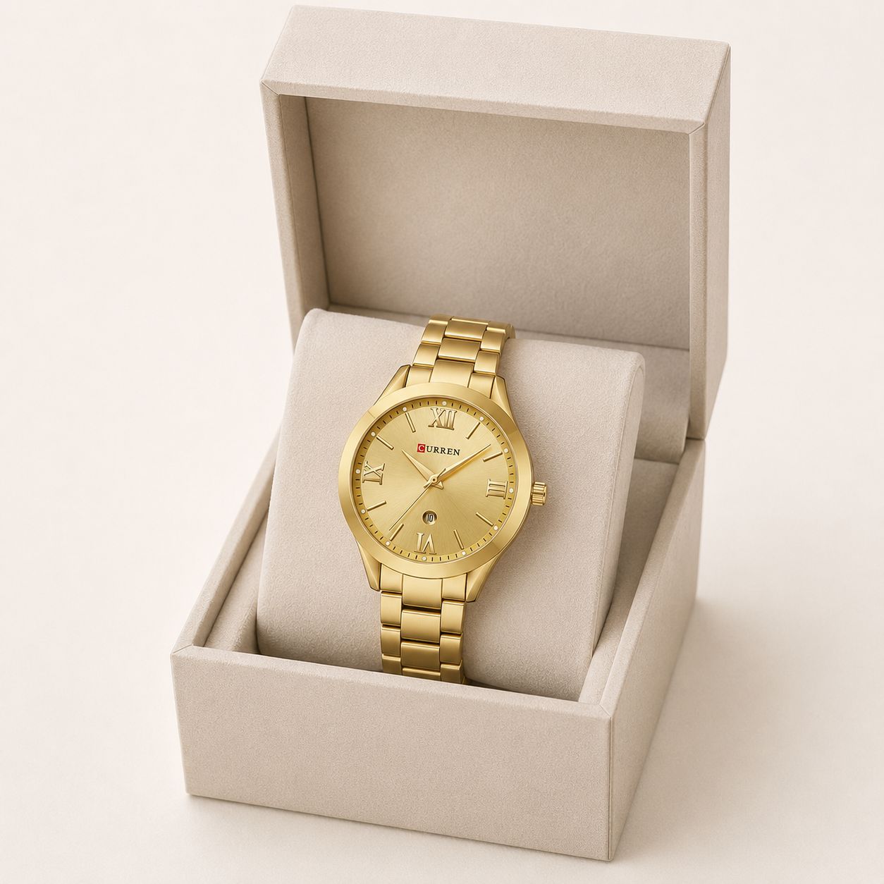 Classic Gold Stainless Steel Watch