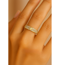 Gold Sparkling Faith Resizable Ring-Lydieannejewelry