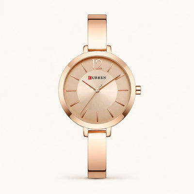 Rose Gold Bangle Watch