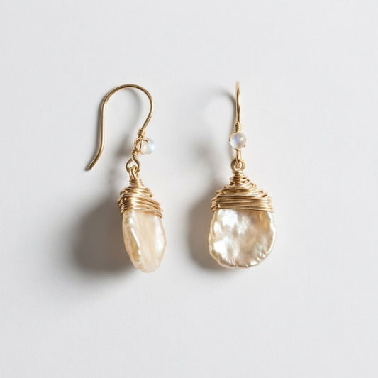 Baroque Pearl Hook Earrings