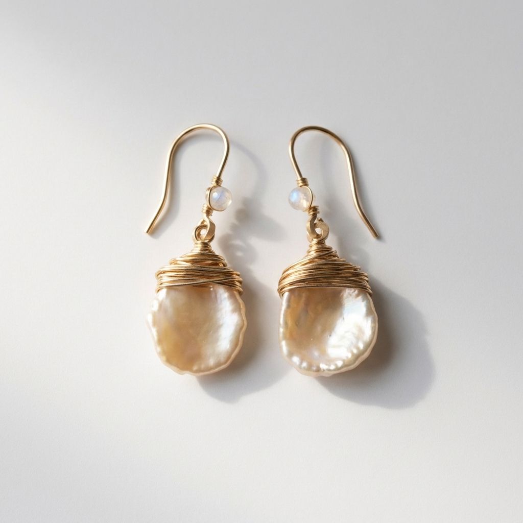Baroque Pearl Hook Earrings