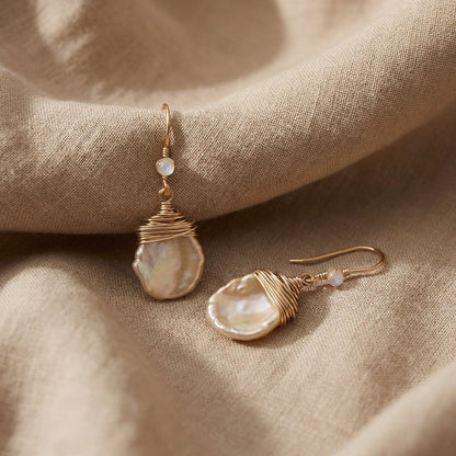 Baroque Pearl Hook Earrings